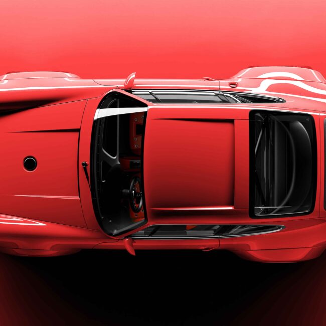 red car porsche